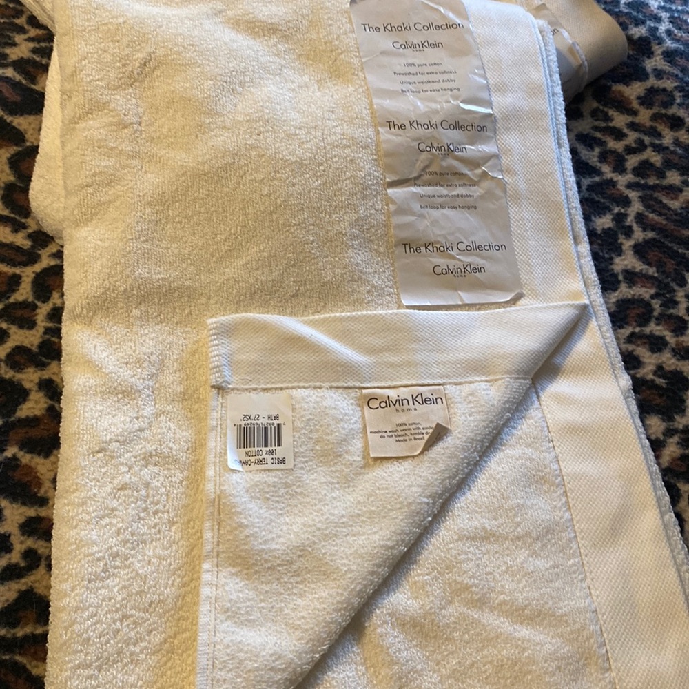 Calvin Klein bath towels